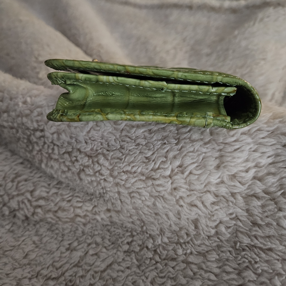 Brahmin Green Croc-Embossed Wristlet - Picture 7 of 16